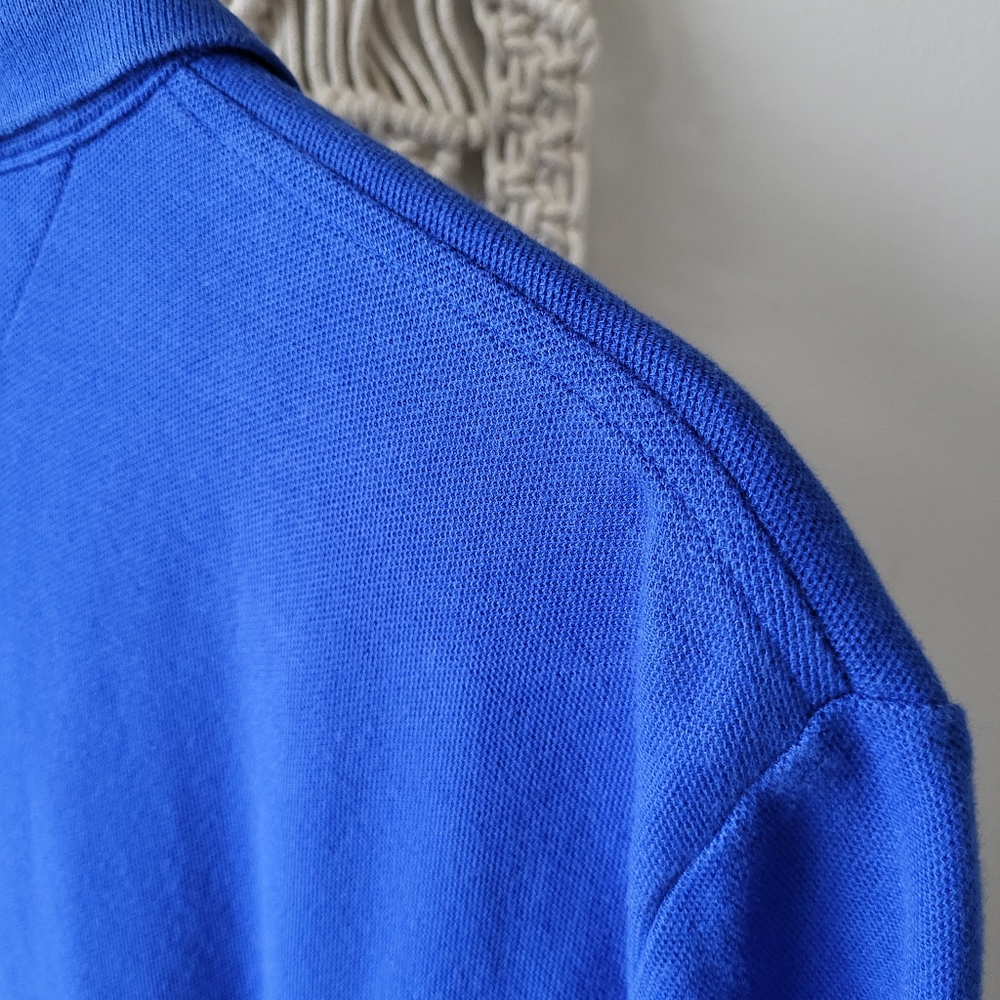 Tommy Hilfiger Royal Blue Short Sleeve Preppy Basic Polo Shirt - Picture 8 of 12